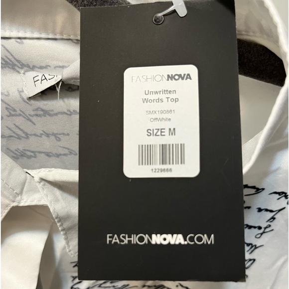 Fashionnova Unwritten Words Shirt - Picture 7 of 7